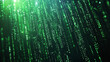 © ANDREI - Green digital binary data on computer screen background. Matrix style