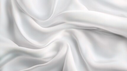 Wall Mural - Elegant White Satin Fabric Texture for Backgrounds