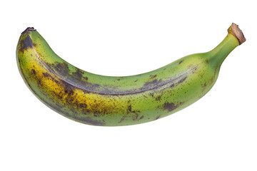 Aufkleber - Close-up of a single green banana ,Isolated on transparent background