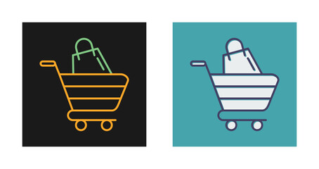 Canvas Print - Cart Vector Icon