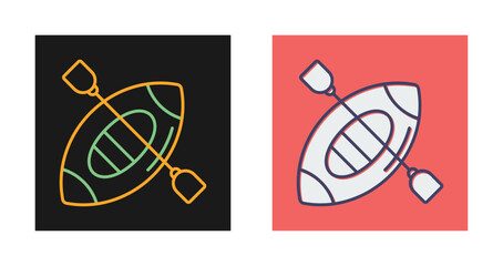 Poster - Kayak Vector Icon