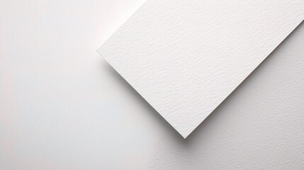 Poster - Clean White Paper with Subtle Texture and Shadow Effects