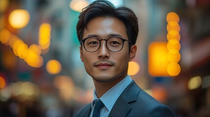 Wall Mural - Confident Man in a Suit, Portrait Photography