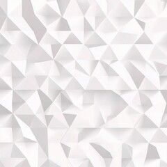 Poster - Abstract White Geometric Pattern with Triangular Shapes