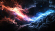 © kongkiat chairat - Colorful cosmic nebula in deep space
