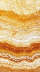 Poster -  A tight shot of a yellow-white marble, textured with vertical brown and white stripes