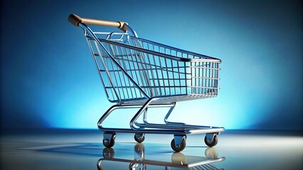 macro abstract concept of shopping cart e commerce