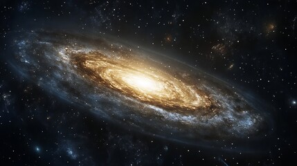 Wall Mural - a beautiful view of the galaxy reveals a stunning tapestry of stars, nebulae, and cosmic dust, creat
