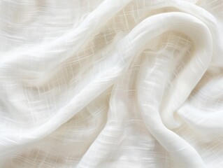 Canvas Print - Soft White Fabric Texture for Elegant Design Projects