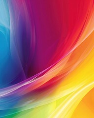 Poster - Vibrant Smooth Gradient Background with Empty Space