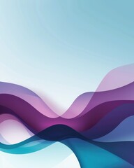 Poster - Smooth Gradient Background with Empty Space