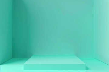 Poster - Solid Color Background with Central Empty Area
