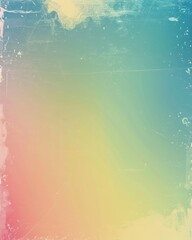 Poster - Faded Gradient Background with Soft Color Hues