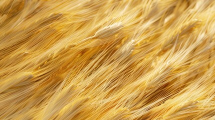 Poster - Straw texture close up Yellow wheat spikelets