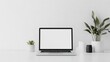 © luck - Minimalist Workspace with Laptop and Plants
