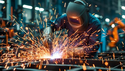 Poster - Expert Welding Techniques in Metal Fabrication Workshop