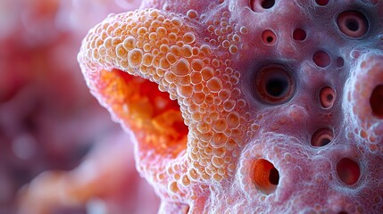 Wall Mural - macro photography of a cellular structure