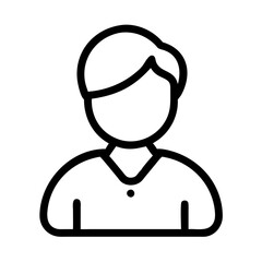 Poster - User profile icon depicting a simplified figure for interface design