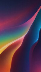 Freeform holographic gradient design for futuristic backgrounds.