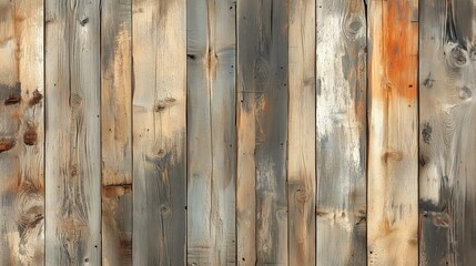 Wall Mural - A wooden background with a few spots of paint on it. Scene is somewhat rustic and old-fashioned