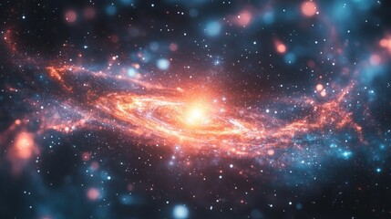 Wall Mural - ultra-realistic science and technology concept in astronomy: a vibrant exploration of cosmic phenome