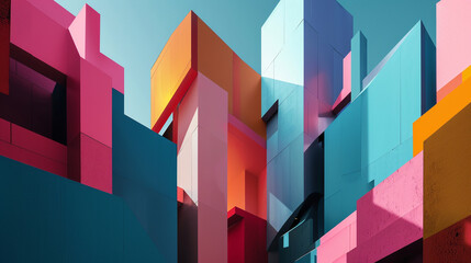 Abstract geometric architecture