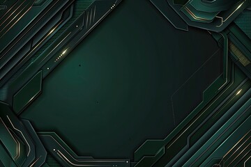 Poster - A sleek dark background with futuristic metallic patterns, perfect for technology or digital design projects.