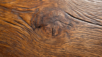 Wooden table furniture, close-up of the grain texture