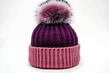 Poster - winter ski bobble hat isolated