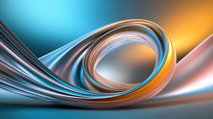 Poster - Colorful Abstract Swirling Lines in Motion