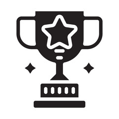 Trophy flat icon. icon for apps and websites