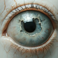 Canvas Print - Close-up Macro Photography of a Human Eye