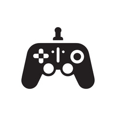 Creative Game Controller Icon: Bold Vector Silhouette for Use in Video Game Branding, App Development, and Gaming Merchandise Design