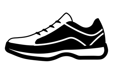 booster sports shoes vector illustration