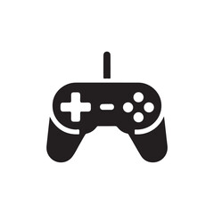 Sleek Joystick Vector Silhouette Icon: Perfect for Game Designers, Esports Teams, and Digital Artists Seeking a Contemporary Gaming Logo