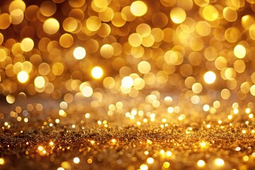 Luxurious abstract background of golden lights up close