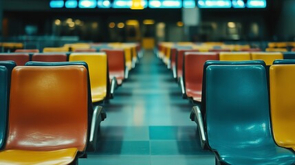 Poster - seats at the airport  