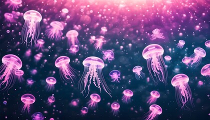 Poster - Illuminated Jellyfish Spectacle at Shinagawa Aquarium in Tokyo