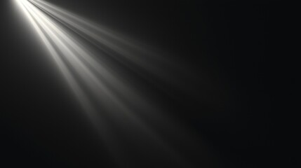 Poster - Bright light shines through a dark background, creating a striking diagonal composition with intense contrast, conveying themes of hope and spirituality