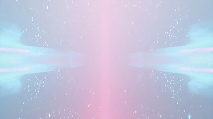 Poster - Abstract technology background with glowing lines and particles in blue, pink, purple, and white, creating a modern, vibrant, and dynamic feel