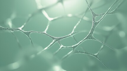 Poster - Inside the brain, neurons fire and connect, forming a beautiful web of life