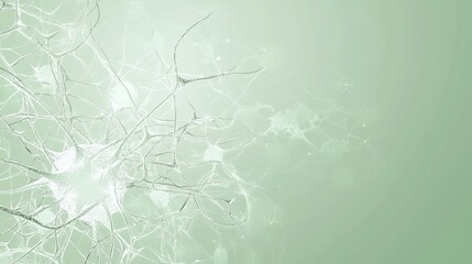 Poster - Vibrant 3d image of a neuron network in the brain, perfect for healthcare projects, showcasing communication, intelligence, and memory