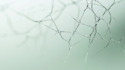 Poster - Interconnected lines form a captivating network pattern, suggesting pathways and connections. Delicate lines overlap to create a mesmerizing web design