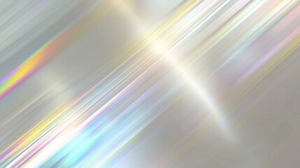 Poster - Abstract blurred background with diagonal lines creating iridescent effect, perfect for any project needing an elegant and modern touch