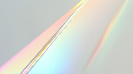 Poster - Colorful light rays refracting through glass, creating a vibrant abstract background with space for text. Futuristic, cool, and minimalistic