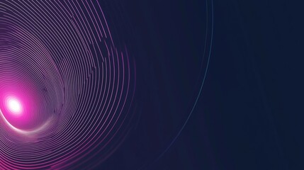 Poster - Vibrant abstract background with glowing pink and blue neon light trails, swirling lines add movement, perfect for modern art lovers. Ideal for banners, posters, flyers