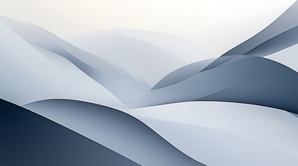 Aufkleber - Abstract background with flowing blue and white curves, creating a sense of depth and movement.