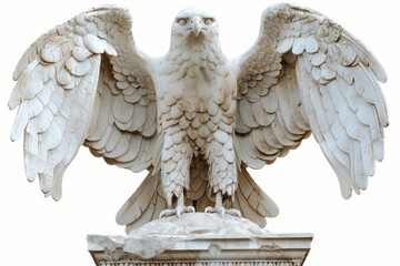 Wall Mural - Majestic stone eagle sculpture