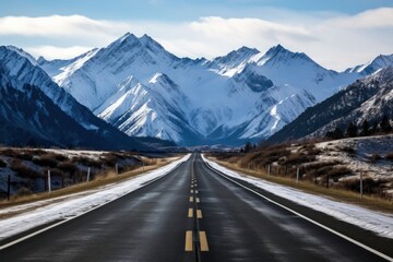 Wall Mural - Road outdoors mountain highway.