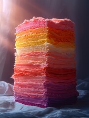 Poster - Colorful Paper Layers Displaying Creative Tax Brackets